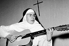 <p>Jeanne-Paule Marie Deckers, known in the English speaking world as the smiling nun, released a single "Dominique" while a member of Dominican Convent in Belgium.</p><p>After her fellow nuns encouraged her to turn her amateur songwriting into an album, "Dominique" became an international hit.</p><p>The song hit number one on the US billboard chart on this day in 1963, and would win a Grammy the next year.﻿</p>