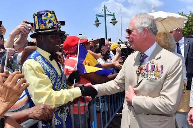 Prince Charles in Barbados in 2019