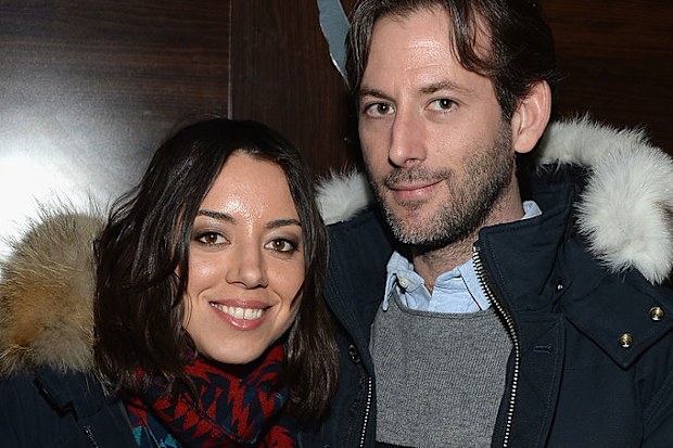 Actress Aubrey Plaza and director/writer Jeff Baena attends the GREY GOOSE Blue Door Hosts "Life After Beth" Party on January 19, 2014 in Park City, Utah.