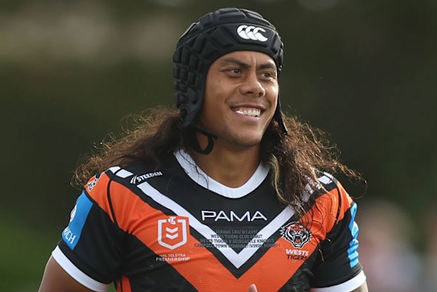 Jarome Luai of the Wests Tigers .