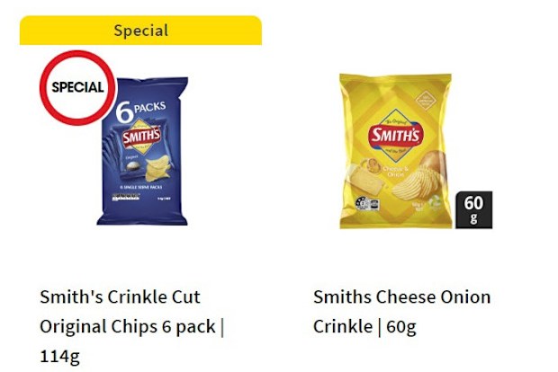 Coles chips