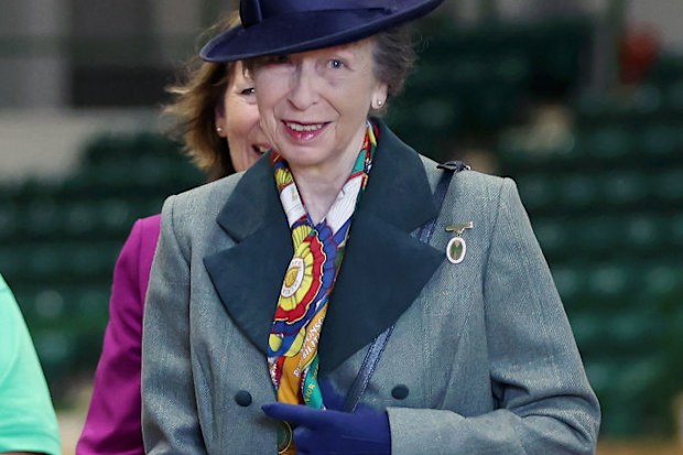 GLOUCESTER, ENGLAND - JULY 12: Princess Anne, Princess Royal visits the Riding for the Disabled Association (RDA) National Championships at Hartpury University and Hartpury College on July 12, 2024 in Gloucester, England. The RDA is celebrating its 55th anniversary this year. Her Royal Highness has been the Patron of the RDA since November 1971 and assumed the role of President in March 1986. (Photo by Cameron Smith/Getty Images)