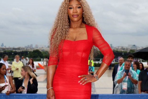PARIS, FRANCE - JULY 26: Serena Williams attends the red carpet ahead of the opening ceremony of the Olympic Games Paris 2024 on July 26, 2024 in Paris, France. (Photo by Matthew Stockman/Getty Images)