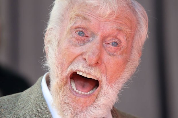 HOLLYWOOD, CALIFORNIA - JUNE 20: Dick Van Dyke attends Carol Burnett's Hand and Footprint in the Cement Ceremony at TCL Chinese Theatre on June 20, 2024 in Hollywood, California. (Photo by Monica Schipper/Getty Images)