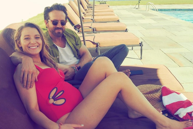 Blake Lively shares candid photos of her baby bump as she expects her fourth child with husband Ryan Reynolds.