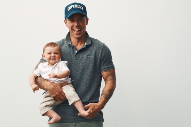 John Pearce with son Henry