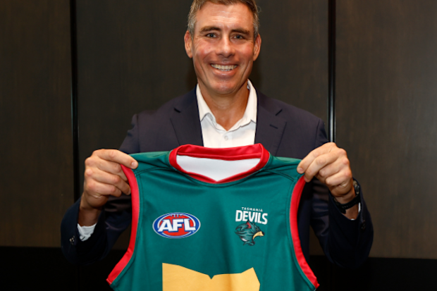 Matthew Richardson presented the new jumper and logo.
