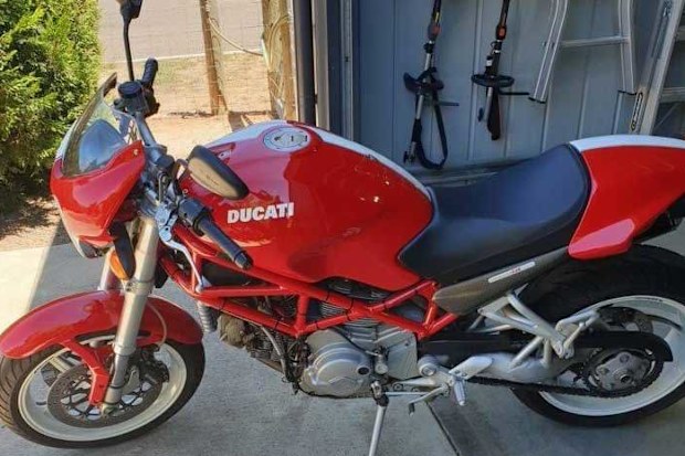 The second stolen bike is this red 2005 Ducati S2R800 with registration ED169.