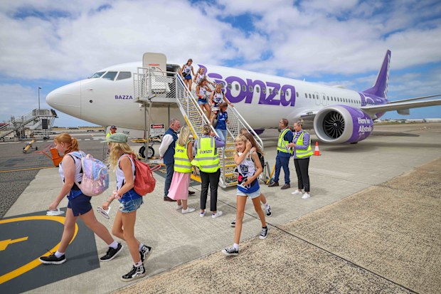 Bonza Airlines First Landing at Avalon Airport melbourne victoria