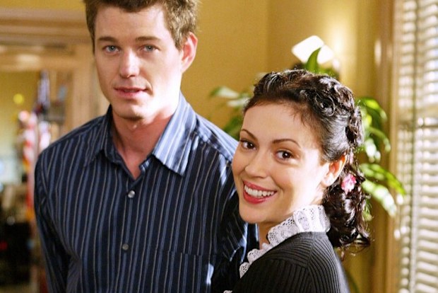 Alyssa Milano with Eric Dane in Charmed