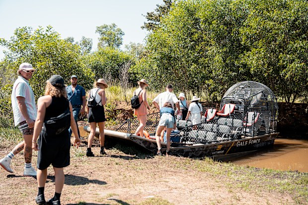 Top End Safari camp airboat