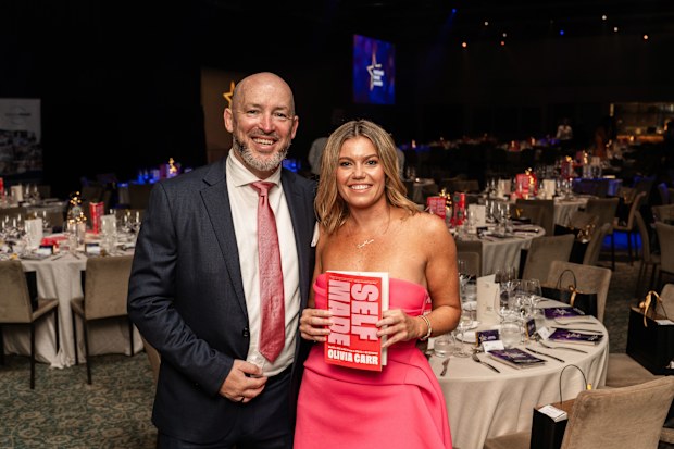 Olivia Carr with her book, 'Self Made'.