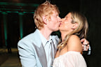 Ed Sheeran and Cherry Seaborn attend The 2024 Met Gala Celebrating "Sleeping Beauties: Reawakening Fashion" at The Metropolitan Museum of Art on May 06, 2024 in New York City.  