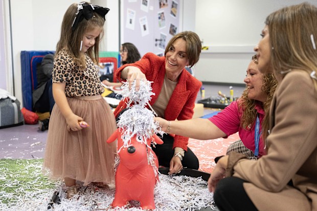 The Princess of Wales will join a family portage session at the Orchards Centre,Multi Agency Service Hub in Sittingbourne, Kent to highlight the importance of supporting children with special educational needs and disabilities and their families. The session will be run by the Kent Portage Team. Pic Shows HRH with 3 yr old Beatrice