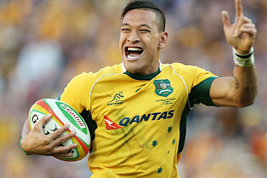 Israel folau again led the way in attack.
