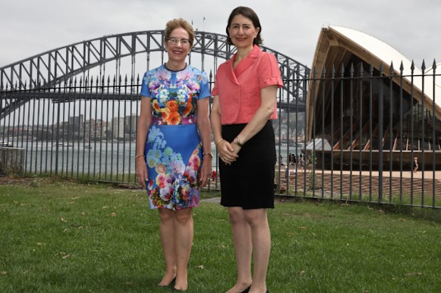 NSW Premier Gladys Berejiklian and Margaret Beazley, the next governor of NSW, in Sydney.