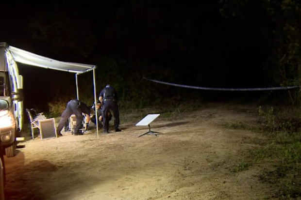 Scene where human remains were found in search for missing Queensland teenager Pheobe Bishop 