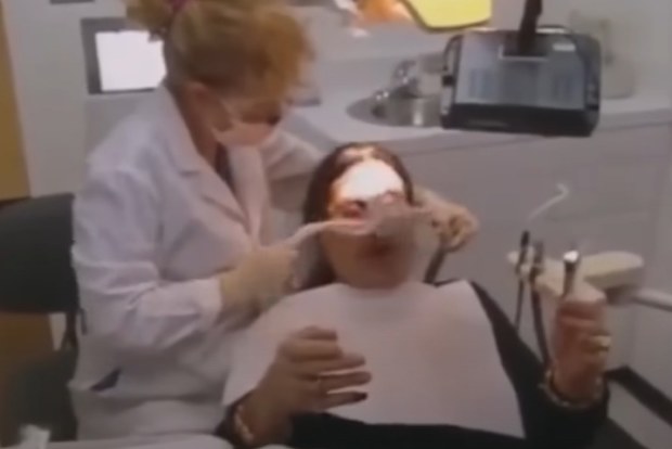 Ozzy at the dentist
