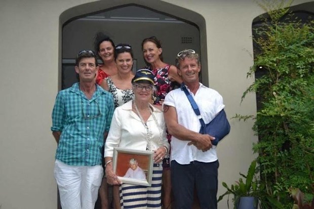 Georgia Lee with her family.