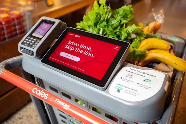 coles smart trolley