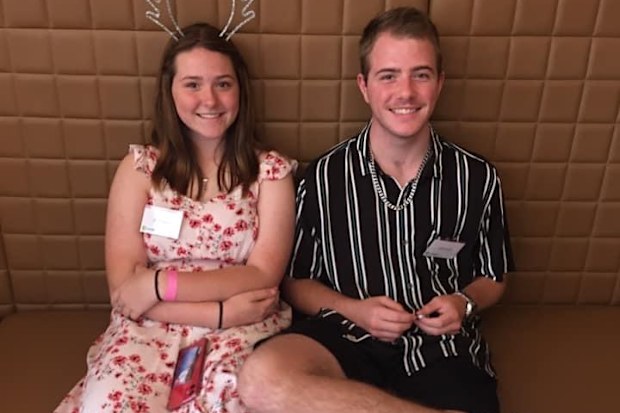 Ash Criddle with her big brother, Jarrod Criddle.