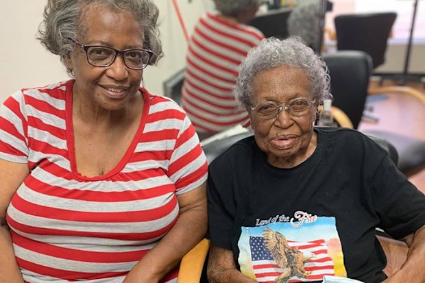 Woman marks 100th birthday with drive-thru party