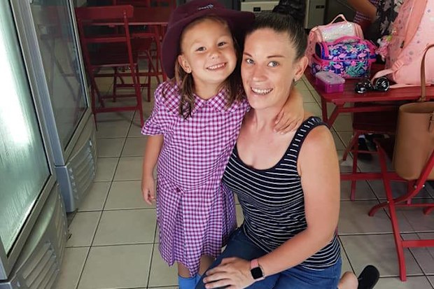 Candice Etita with her daughter Mia-Rose. Both have congenital lymphoedema.