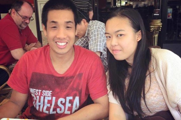 Katherine Tran with her now-husband before she was diagnosed with cervical cancer.