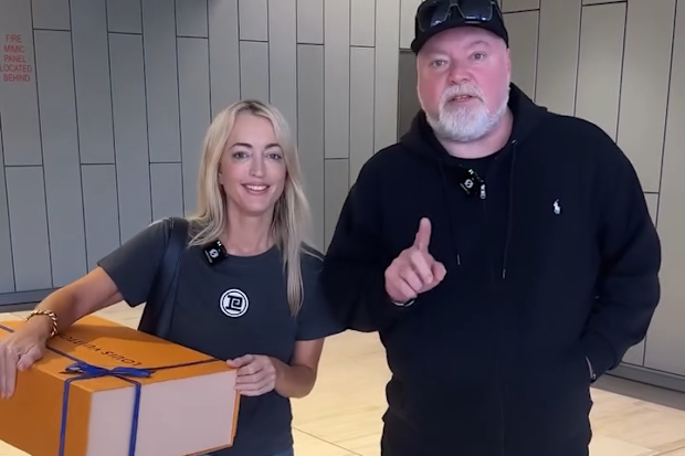 Kyle Sandilands and Jackie 'O' Henderson of the Kyle and Jackie O radio show