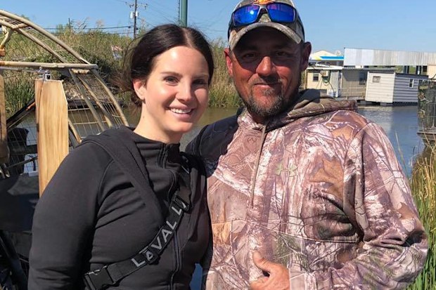 Lana Del Rey with husband Jeremy Dufrene in 2019