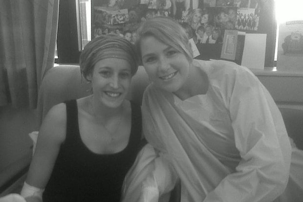 Laura Tucker during her initial chemotherapy treatment in 2010.