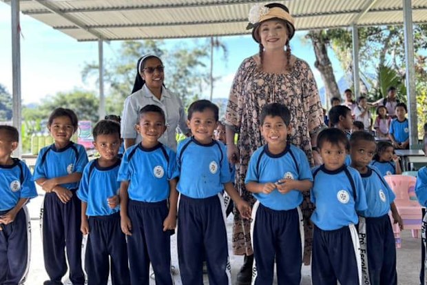 Tamara Sloper Harding now finds "purpose" volunteering for her charity Friends of Soibada.