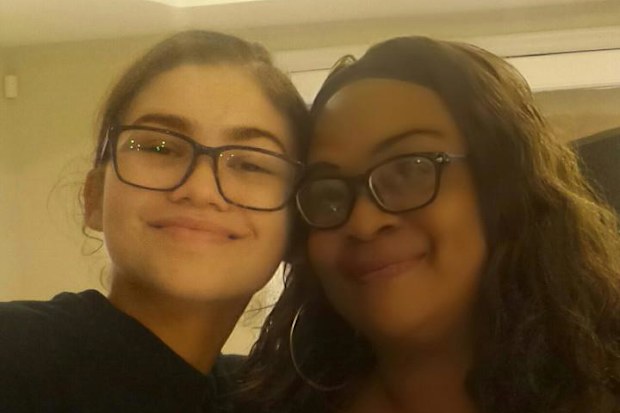 Zendaya with her half-sister Latonja Eqwin Coleman
