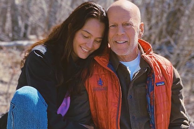 Bruce Willis with wife Emma Heming.