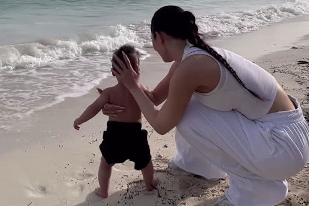 Kylie Jenner and son Aire 