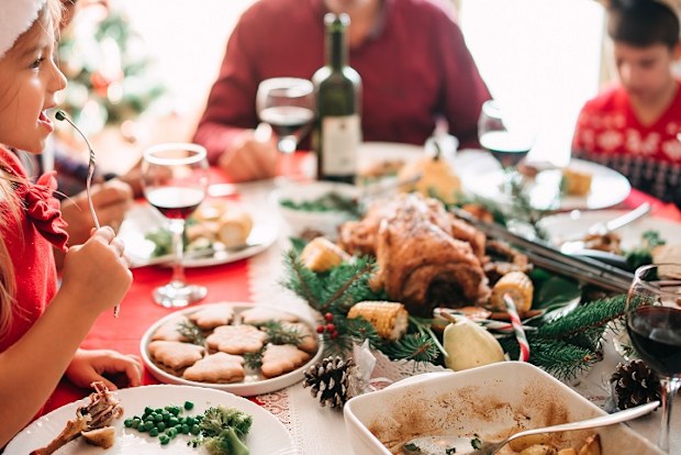Christmas lunch indoors