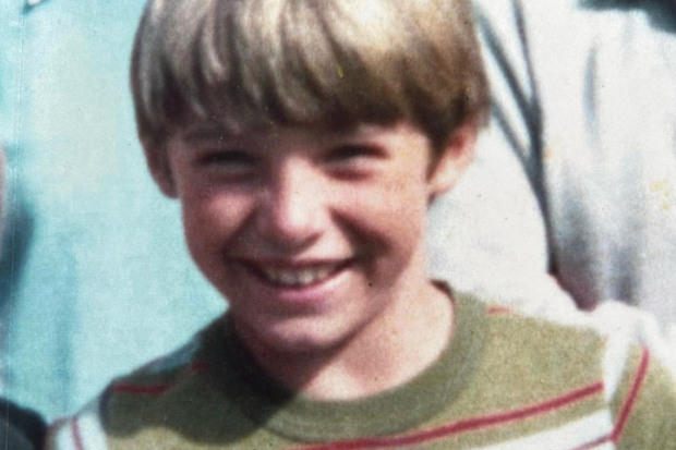 Hugh Jackman as an eight-year-old growing up in Sydney.