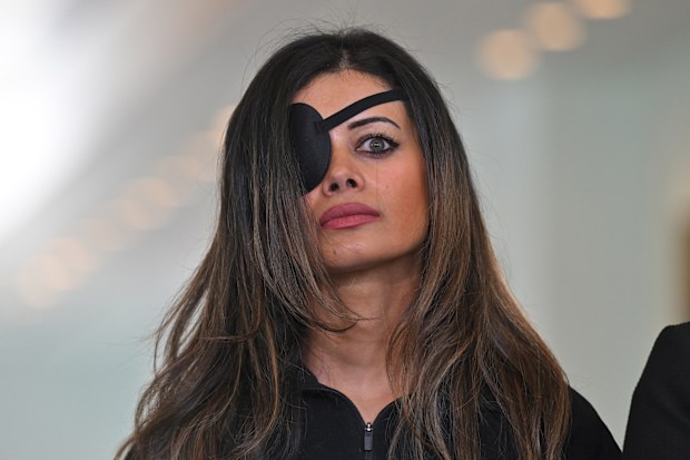 Former Greens candidate for Grayndler Hannah Thomas at a press conference at Parliament House in Canberra, Wednesday, August 27, 2025. (AAP Image/Mick Tsikas) NO ARCHIVING
