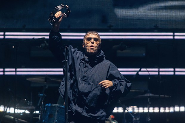 Liam Gallagher on stage in Melbourne.