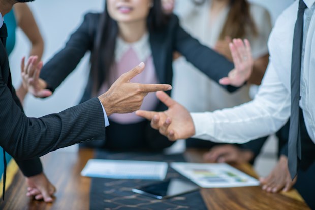 Work meeting disagreement