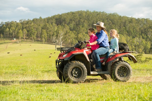 Bianca and Dave farm stepdaughters