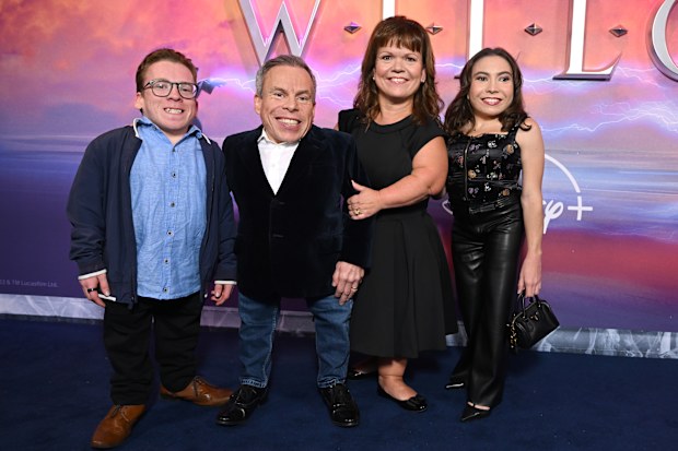 Harrison Davis, Warwick Davis, Samantha Davis and Annabelle Davis