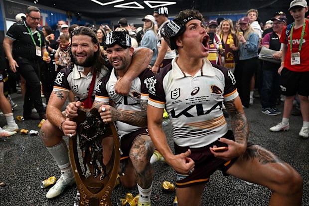 From left to right: Patrick Carrigan, Adam Reynolds and Reece Walsh.