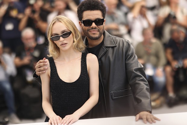 Lily-Rose Depp and Abel Tesfaye at the photo call for the television series The Idol at the 76th international television series festival, May 23, 2023. 