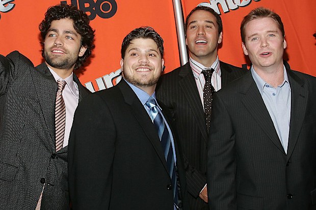 NEW YORK - JUNE 2:   (L-R) Actors Adrian Grenier, Jerry Ferrara, Jeremy Piven and Kevin Connolly attend a premiere screening of the second season of HBO's "Entourage" at Lincoln Center Damrosch Park June 2, 2005 in New York City. (Photo by Evan Agostini/Getty Images)
