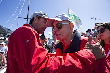 Wild Oats XI owner Bob Oatley confirming the boat would be back next year. (AAP)