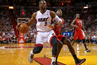 8. Heat star Dwayne Wade has a 10-year deal with sportswear comany Li-Ning worth $100m.
