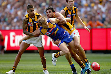 He also led the way for the Hawks with his defensive pressure.