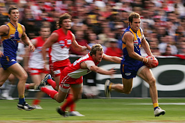 He was awarded the Norm Smith Medal in 2005 despite the Swans winning by four points.