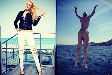 Vekic documents her life on tour using Instagram.